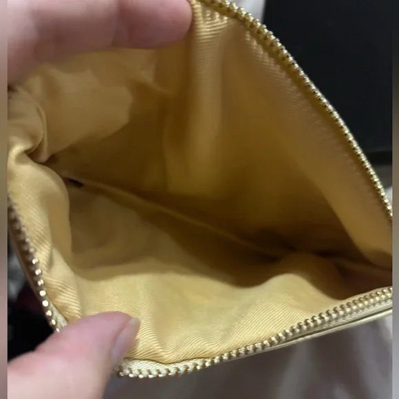 Chanel Gold Quilted Cosmetic Bag - Picture 3 of 3